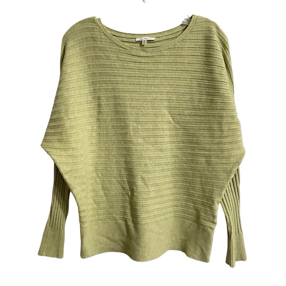 Vila Milano Dolman Sleeves Sweater Women Size Small Green Quiet Luxury Boho